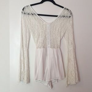 peppermayo white romper